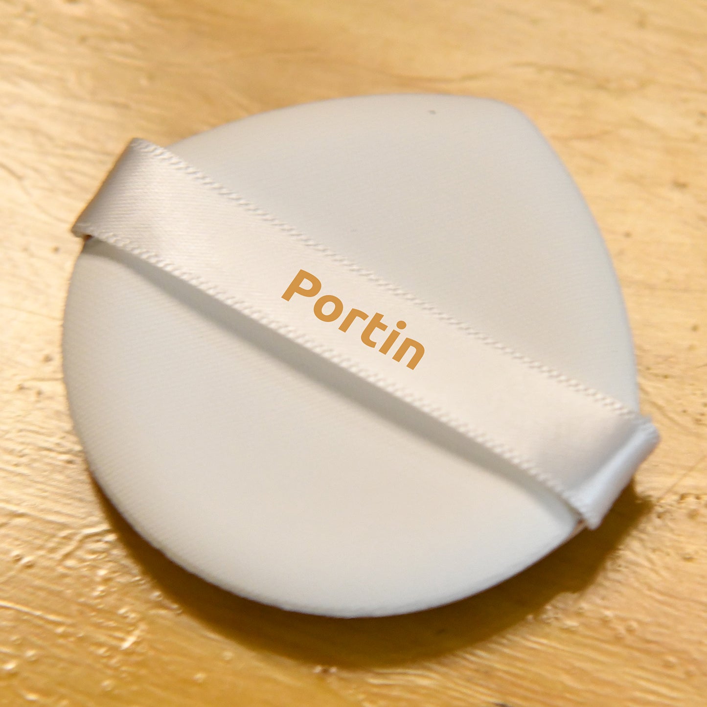 Portin Cosmetic puff, soft sponge, ribbon handle cosmetic puff