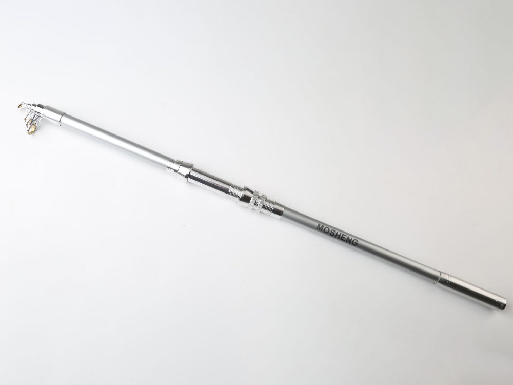 MOSHENG Sea fishing rod and reel combo glass fiber spinning pole telescopic fishing rod