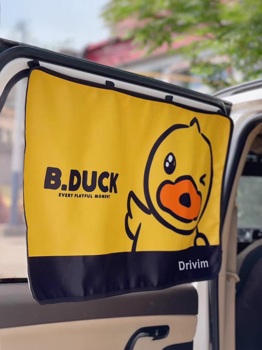 Drivim Little yellow duck sunshade curtain for car, sun protection and heat insulation side windows