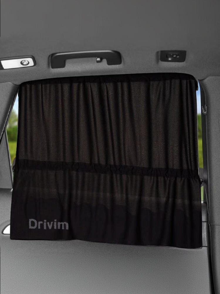 Drivim Car Side Window Shades, Machine Washable Car Window Covers (Black)