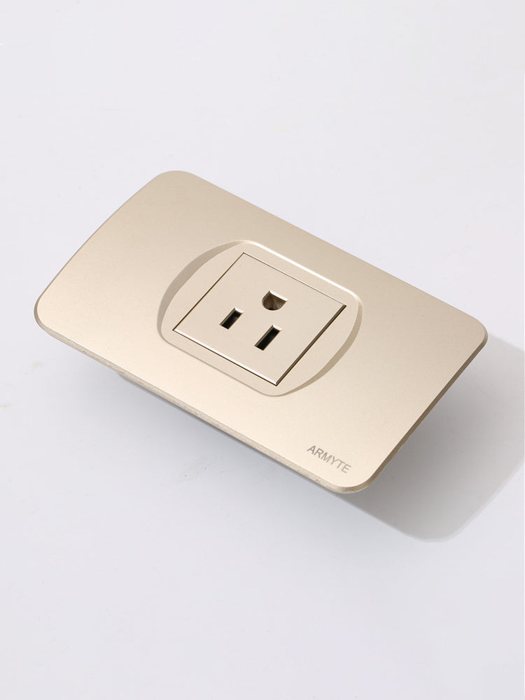 ARMYTE standard gold USB wall charging socket, mobile phone wall socket(4 pack)