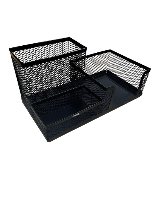 Pulatree Black Mesh Metal Pencil Holder for Desk