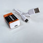 ARMYTE 2Pack 9V 500mAh Li-ion Rechargeable Batteries With USB Cable